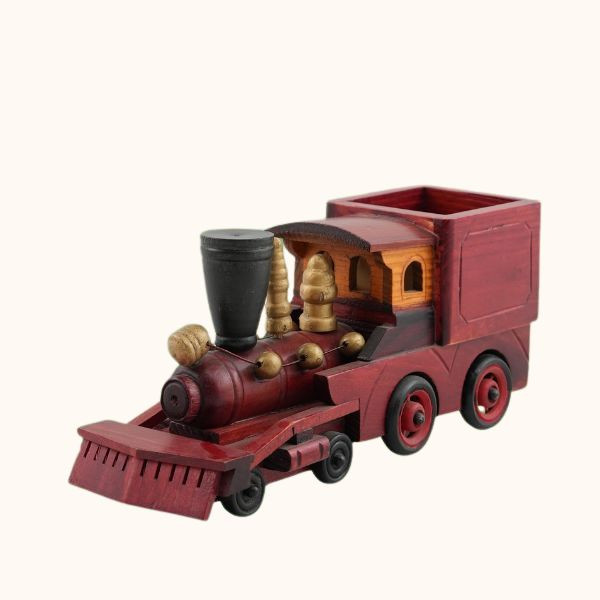 A Handcrafted Wooden Steam Train Model, Making a Unique and Thoughtful Gift for Any Event